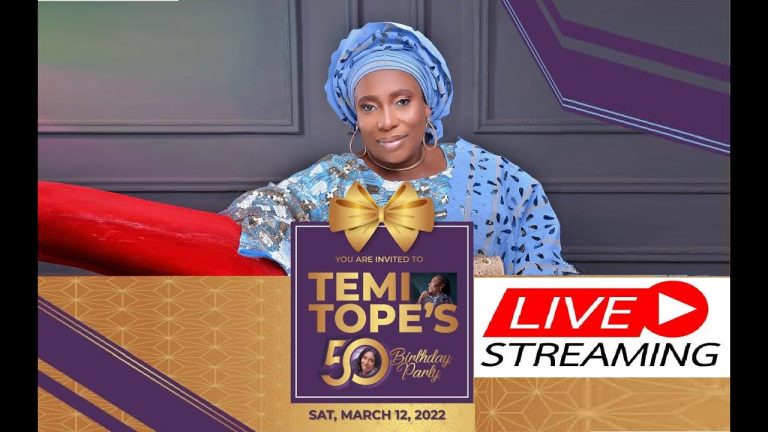 LIVE BROADCAST: 50th Birthday Party of Mrs Temitope Adesola